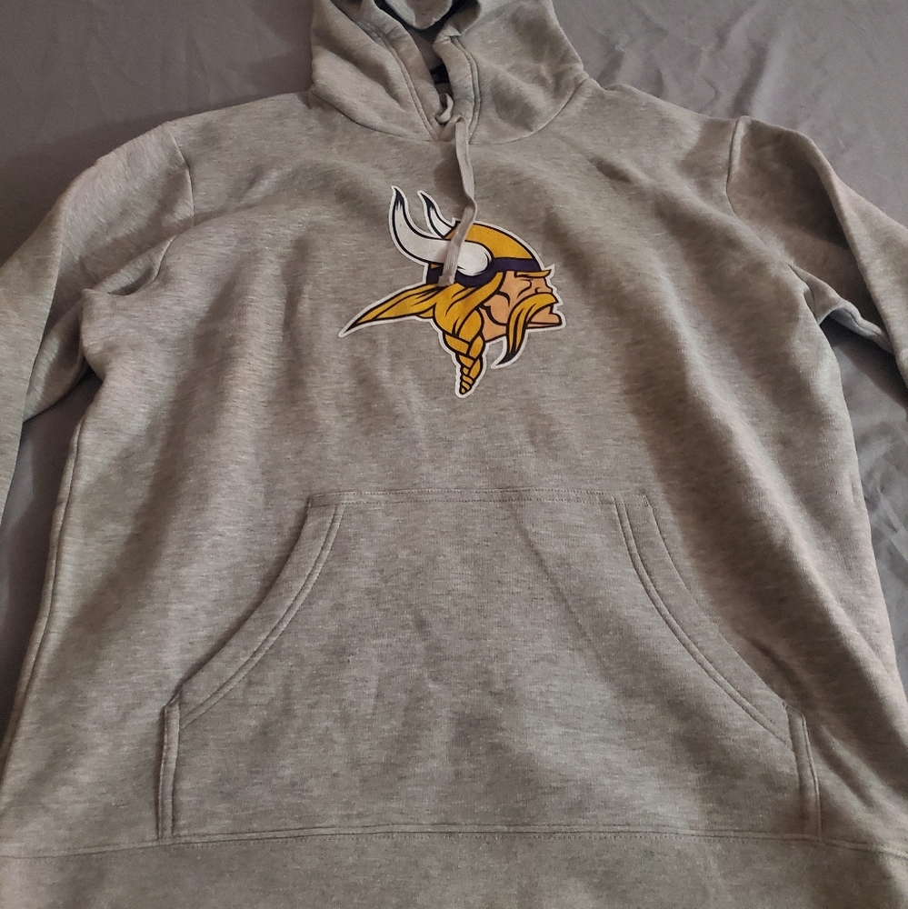 Fanatics Gray Hoodie with Viking Logo